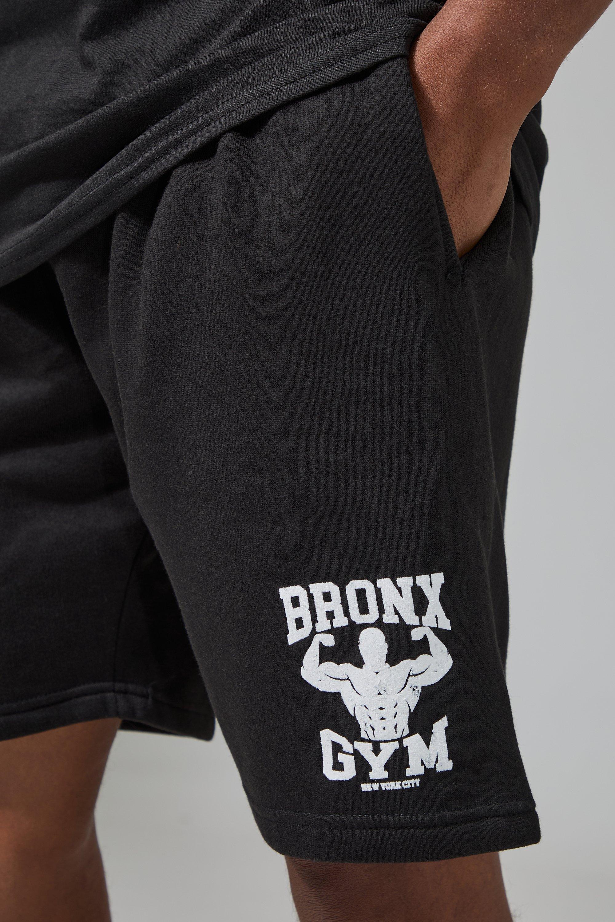 Man Active Bronx Gym Oversized 5inch Shorts boohoo IE
