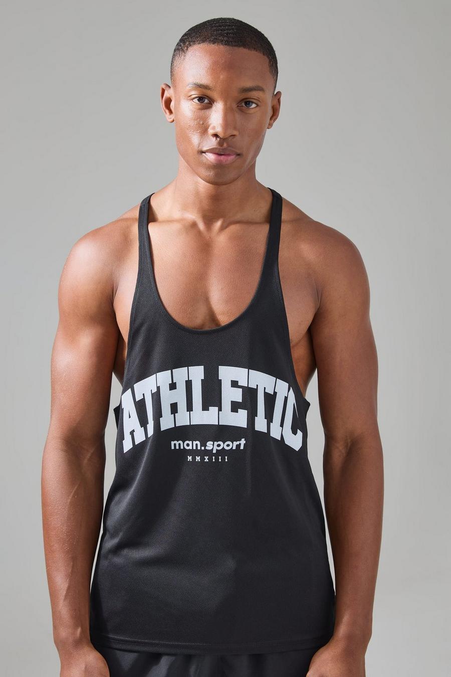 Black Man Active Athletic Performance Vest image number 1