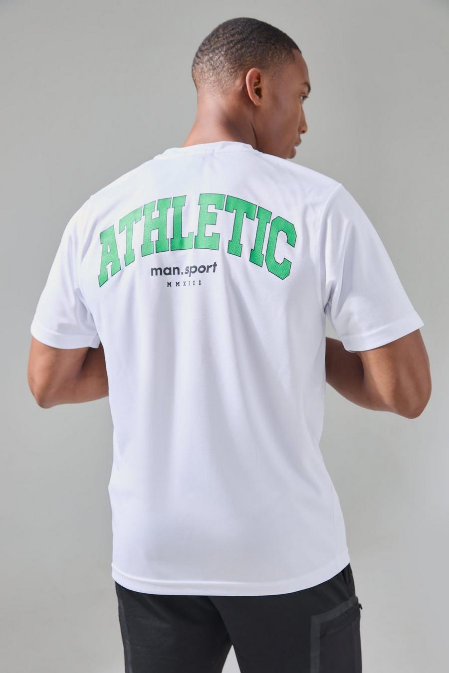 White Man Active Athletic Performance T-shirt image number 1