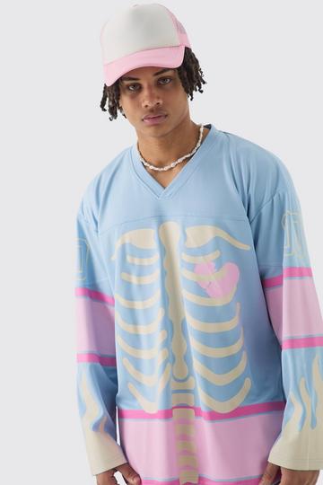 Official Heart Breaker Mesh Hockey Jersey Top light blue