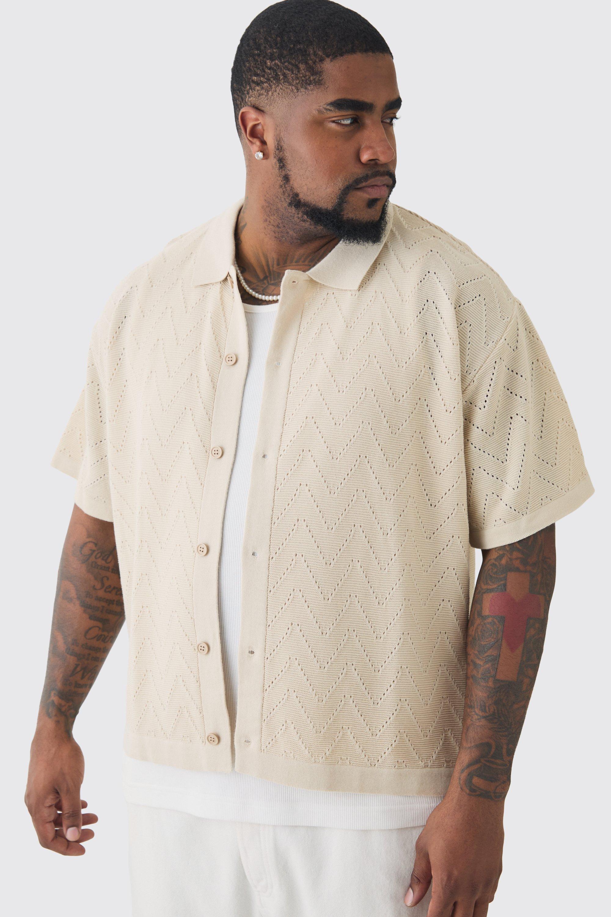 Grande taille - Chemise oversize à manches courtes