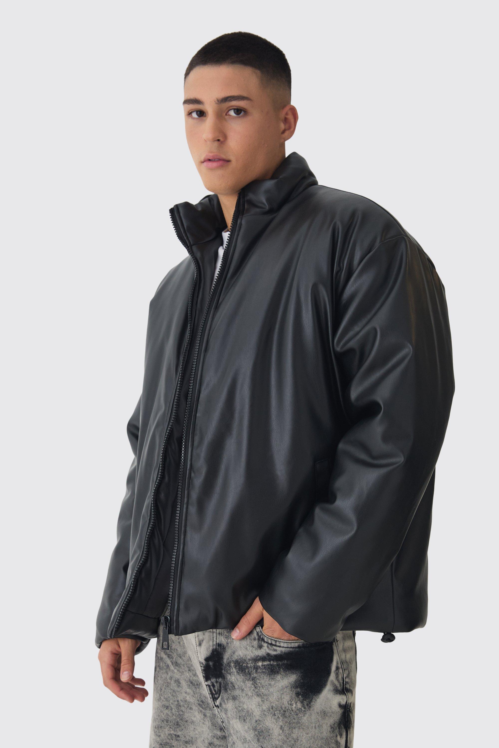 Pu puffer jacket hotsell