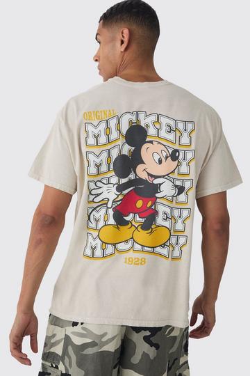 Musse Pigg Disney Oversize t-shirt med tryck stone