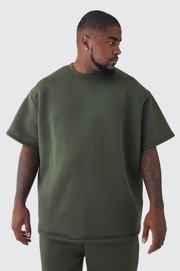 Khaki Plus Scuba Oversized T-shirt