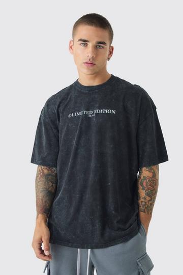 Black Oversized Limited Edition Wash T-shirt