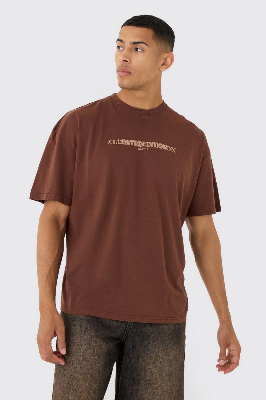 Chocolate Oversized Limited Edition T-shirt image number 1