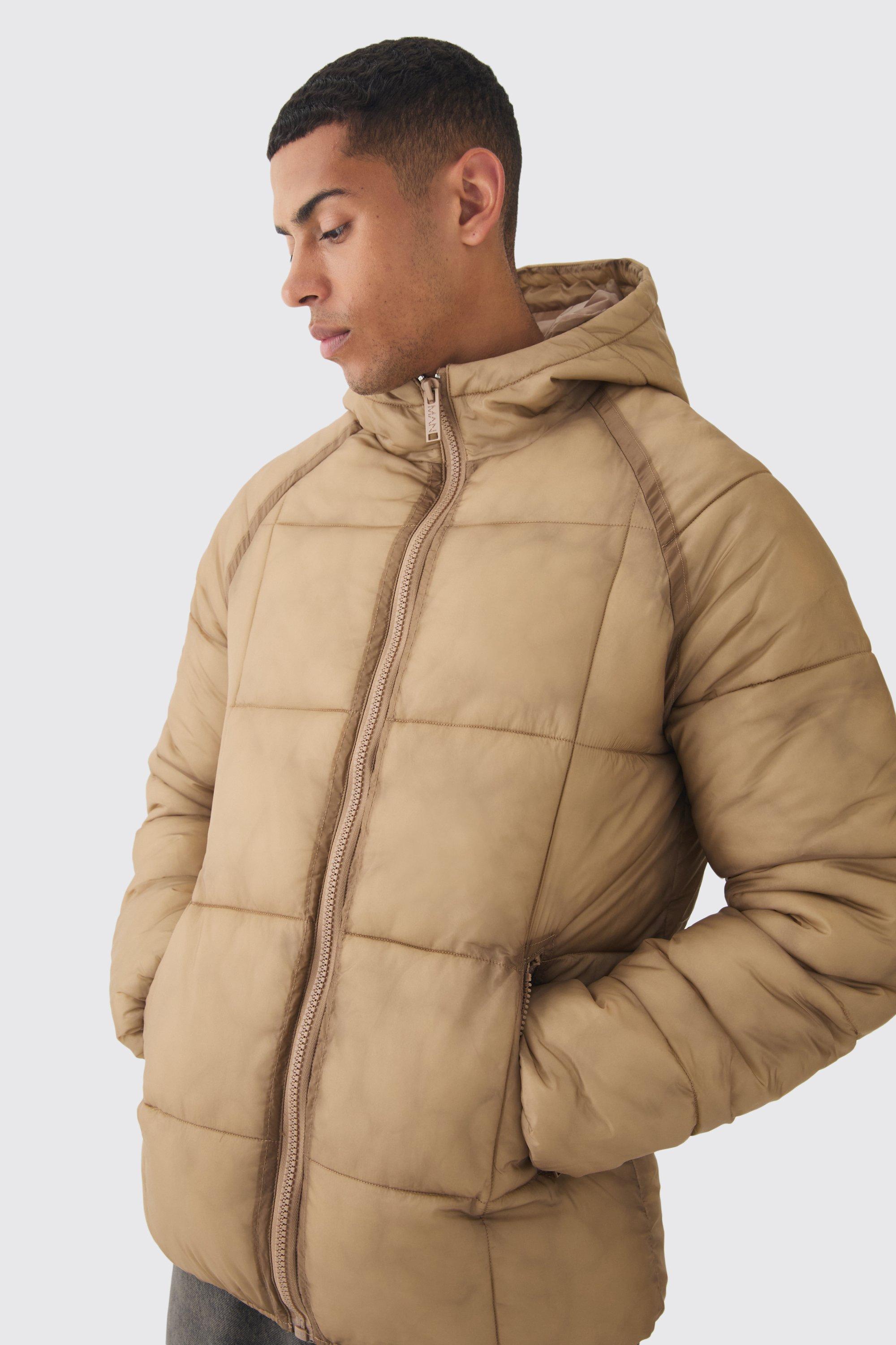 Boohoo hooded padded jacket online