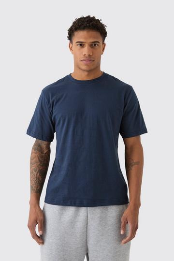 Navy Basic Crew Neck T-shirt