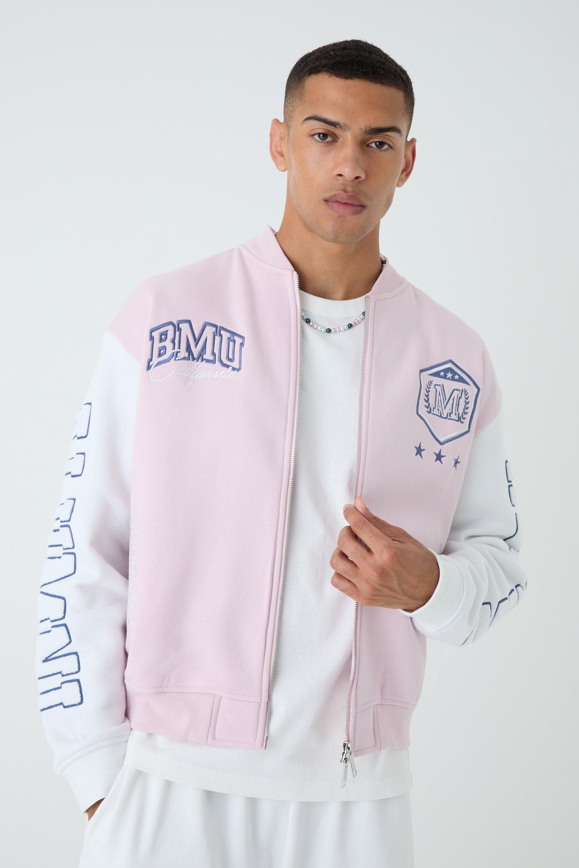 Pink jersey jacket hotsell