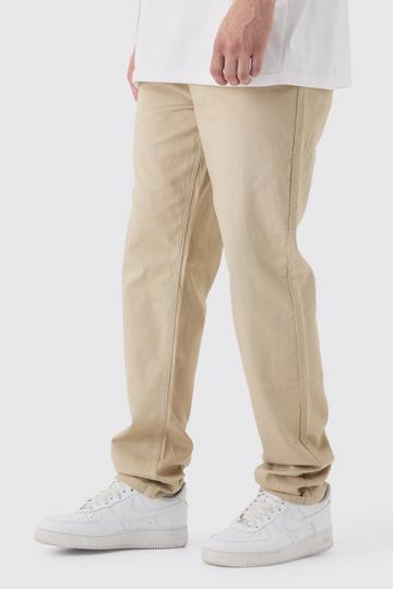 Stone Beige Tall Drawcord Tapered Fit Chino