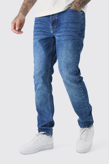 Tall Onbewerkte Slim Fit Jeans mid blue