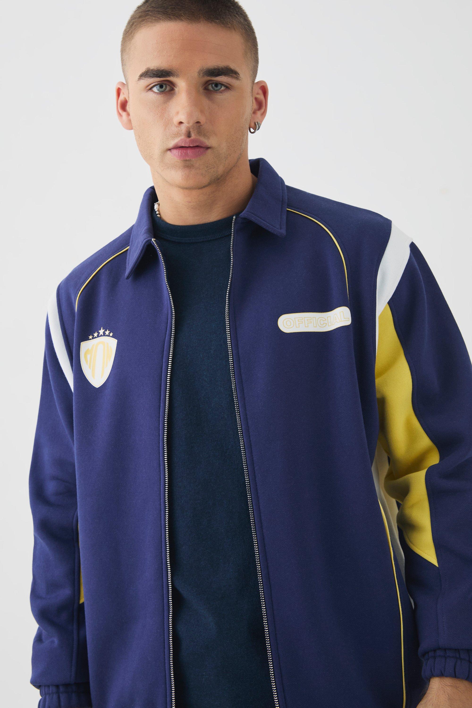 Boohoo navy jacket sale