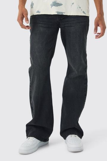 Relaxed Rigid Flare Jean In Charcoal charcoal