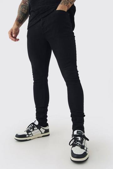 Super Skinny Stretch Jean In True Black true black