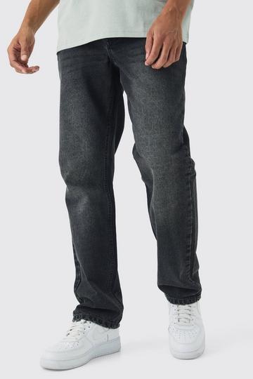 Relaxed Rigid Jean In Washed Black washed black