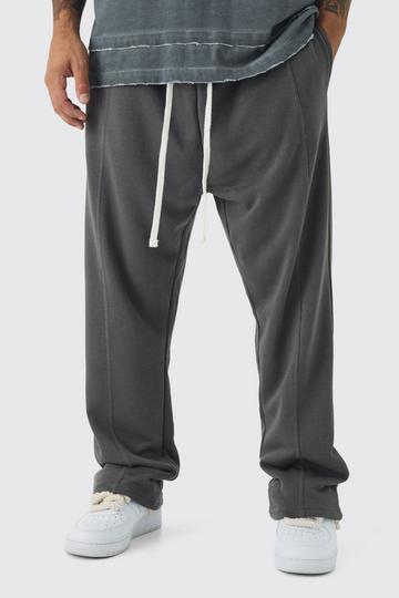 Loose Fit Drop Crotch Loopback Jogger charcoal