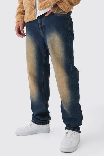 Tall Extreme Patchwork Double Layered Flared Jeans dark wash