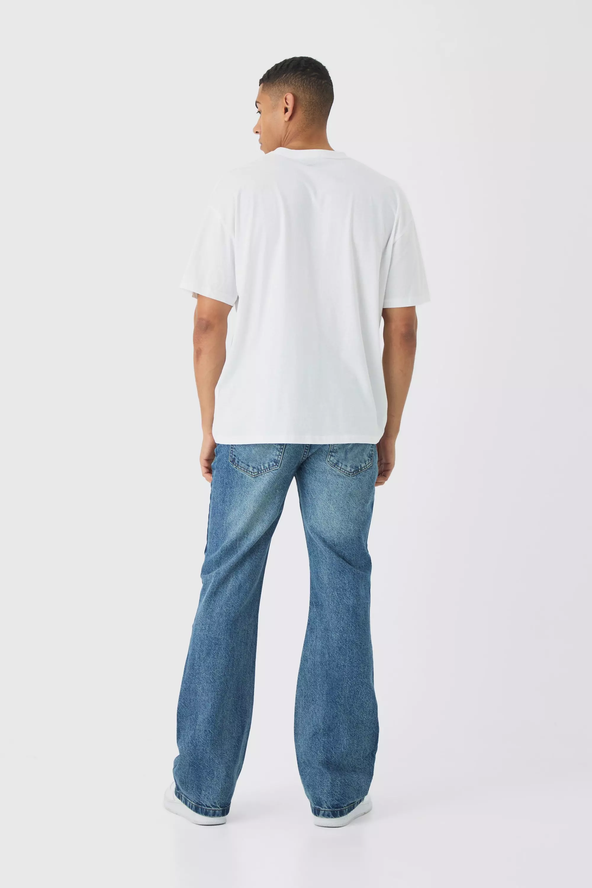 Relaxed Rigid Flare Jean In Vintage Blue alternative image