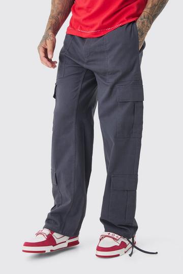 Tall Baggy Cargo Cargo Broek Met Gusset Detail black