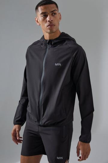 Black Man Active Stretch Ripstop Short & Windbreaker Tracksuit