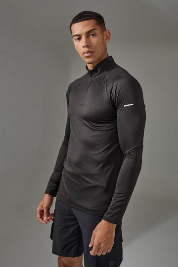 Man Active Performance Pro Muscle 1/4 Zip black