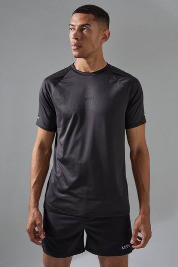 Man Active Performance Pro Raglan Gym T-shirt black