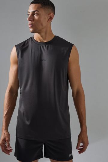 Black Man Active Performance Pro Gym Tank