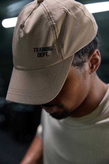 Man Active Training Dept Ripstop Baseball Cap taupe