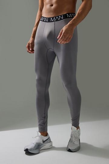 Man Active Base Layer Legging charcoal