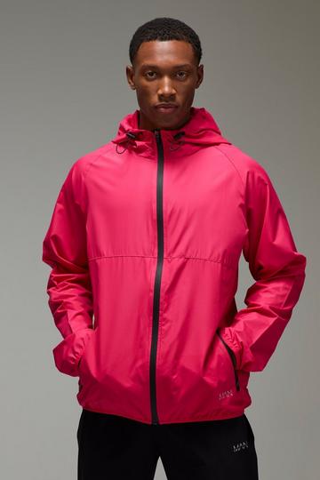 Pink Man Active Ripstop Shower Resist Windbreaker