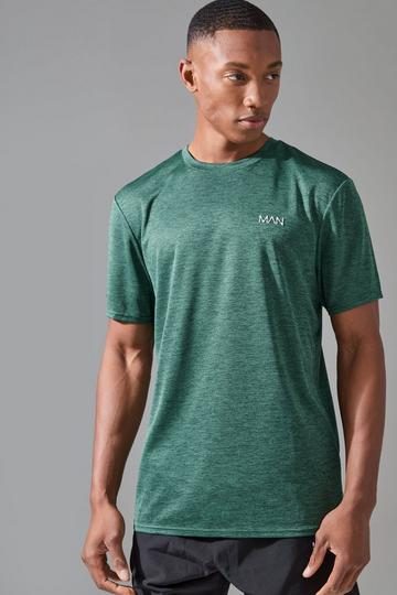 Khaki Man Active Marl Performance T-shirt