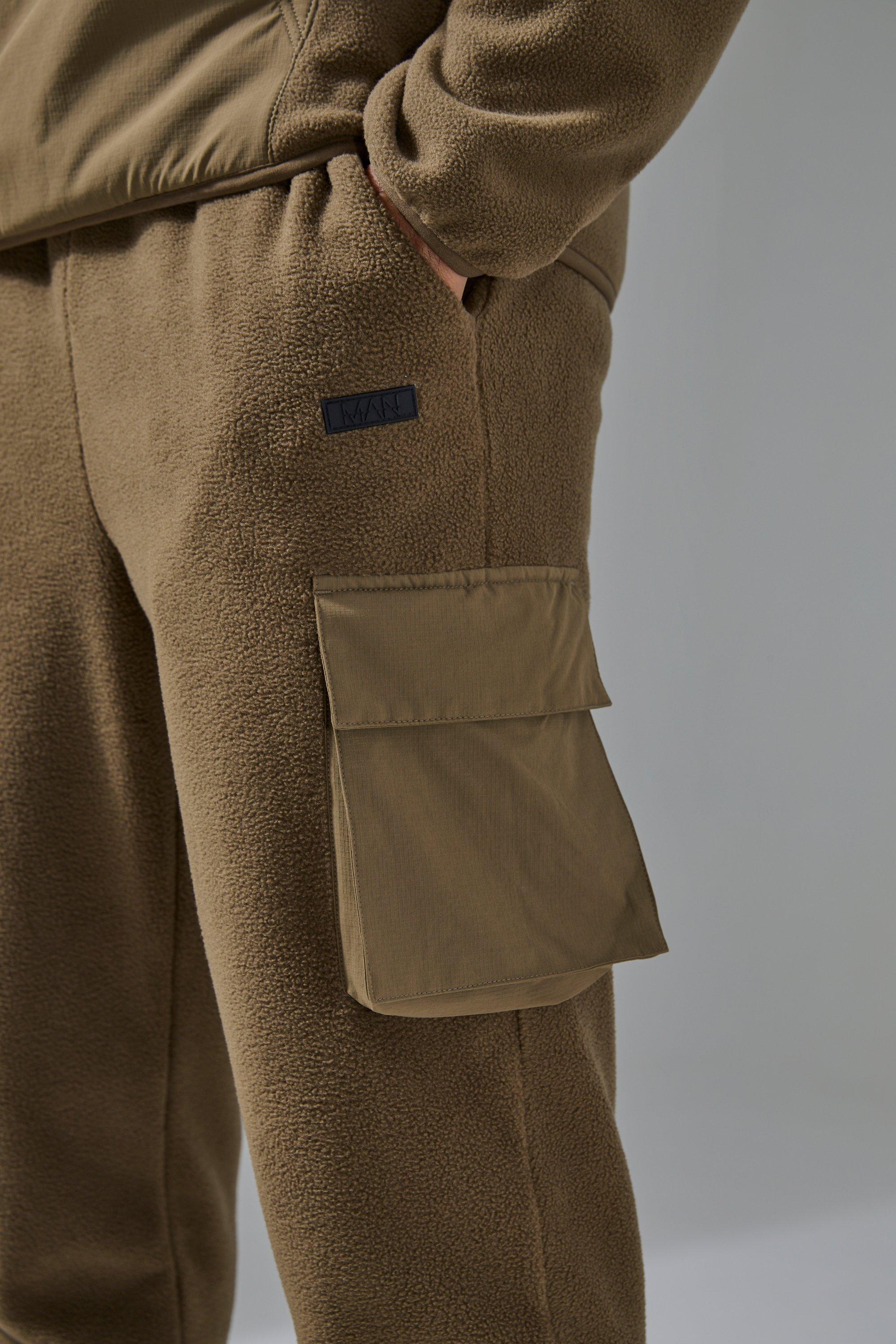 Man Active Fleece Cargo Jogger