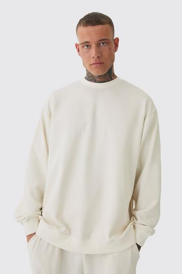 Ecru White Tall Jacquard Knit Sweat