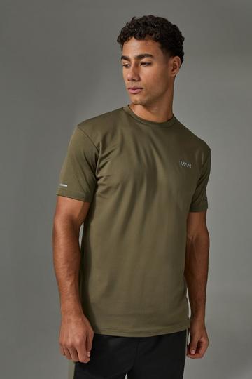 Khaki Man Active Performance Regular Fit T-shirt