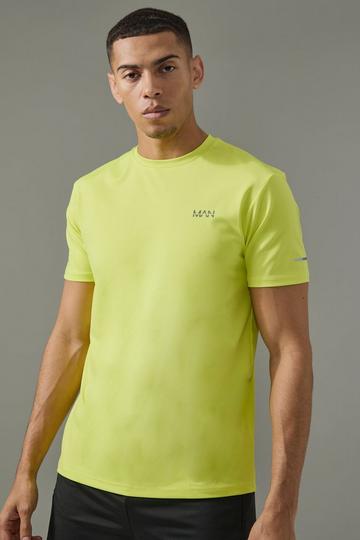 Man Active Performance Regular Fit T-shirt lime