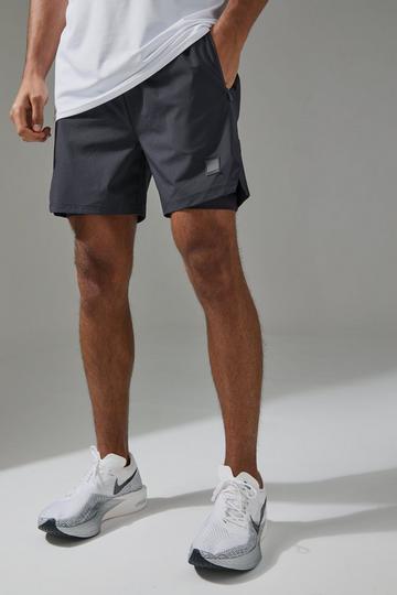 Man Active Performance 5inch 2in1 Shorts charcoal