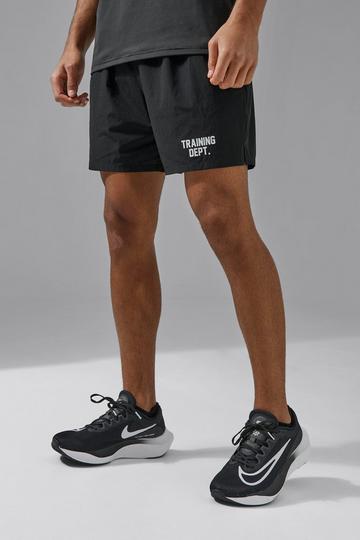 Black Man Active Training Dept 5inch Stretch Woven Short