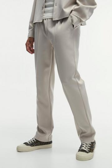 Tapered Pintuck Scuba Trouser stone