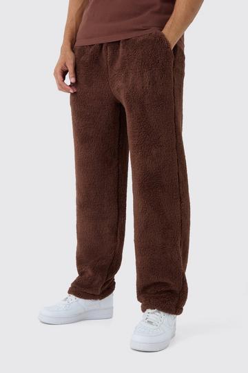 Relaxed Borg Lounge Jogger chocolate