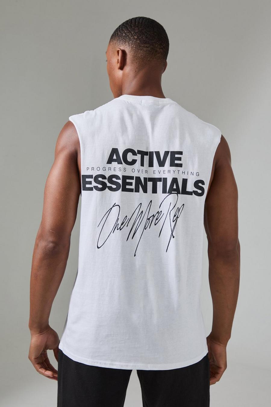White Man Active Essentials X One More Rep Tank Top image number 1