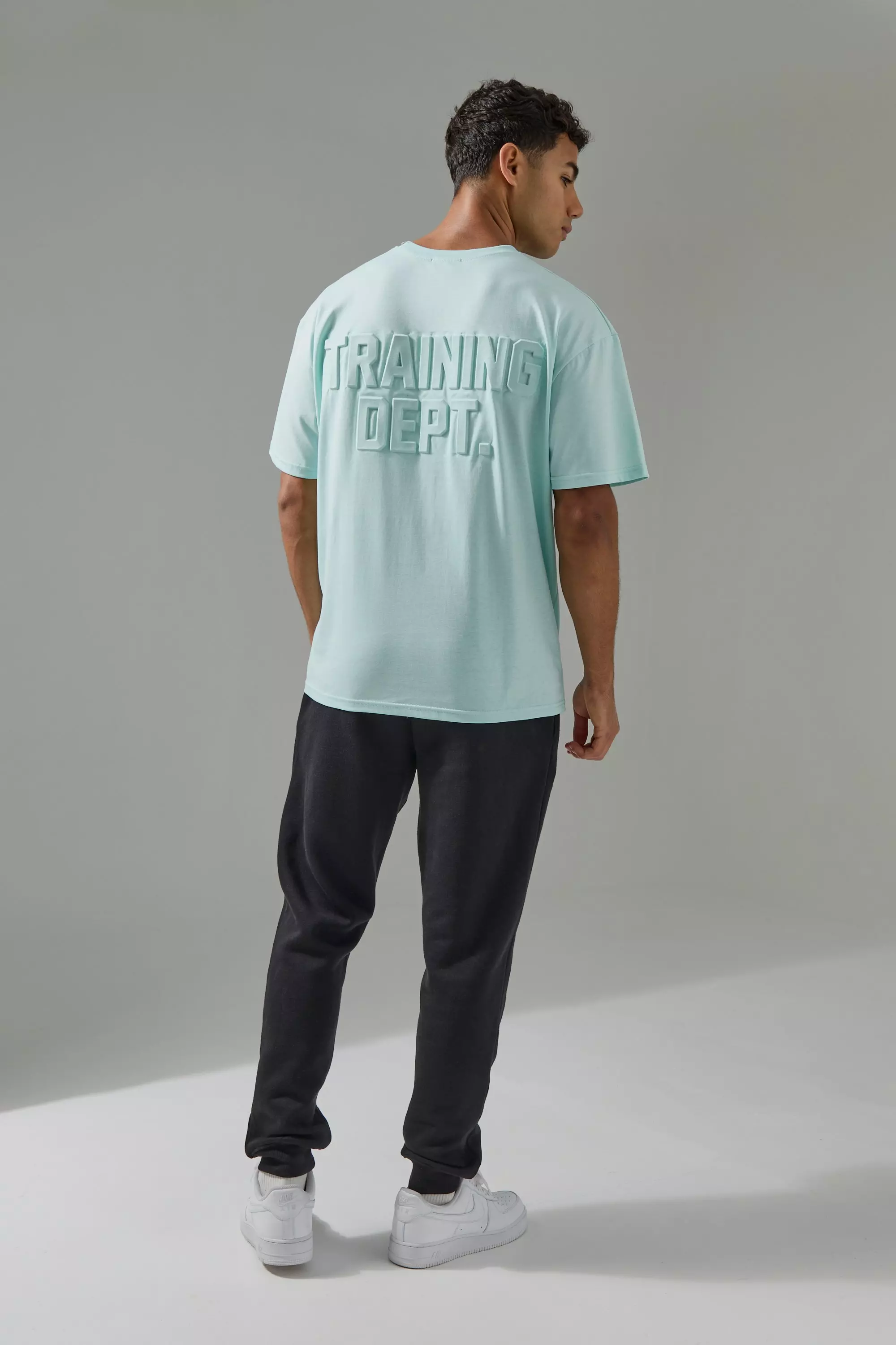 Sage Man Active Training Dept Embossed Oversized T-shirt alternative image