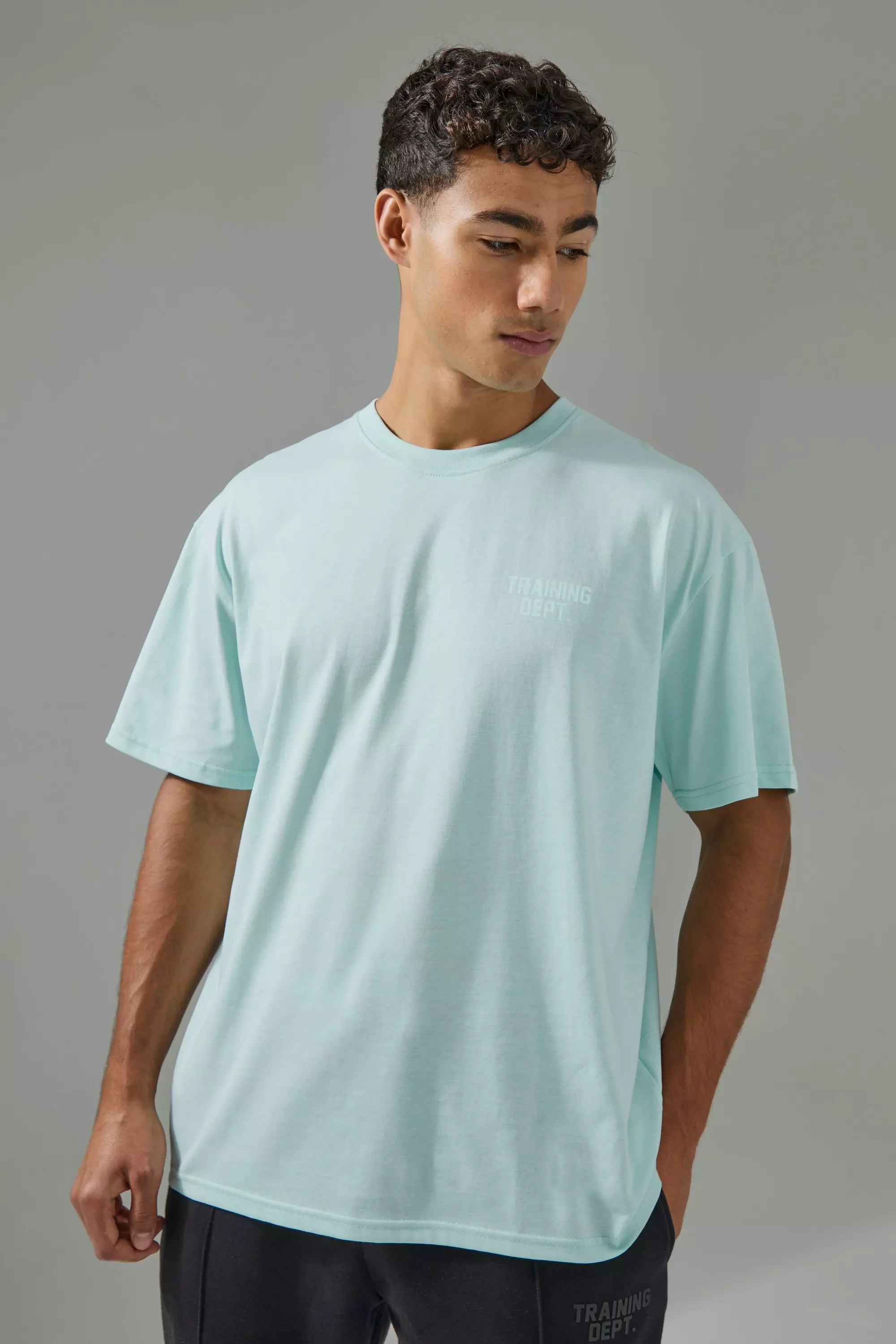 Sage Man Active Training Dept Embossed Oversized T-shirt alternative image