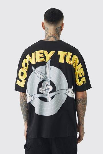 Tall Looney Tunes Back Print License T-shirt In Black black