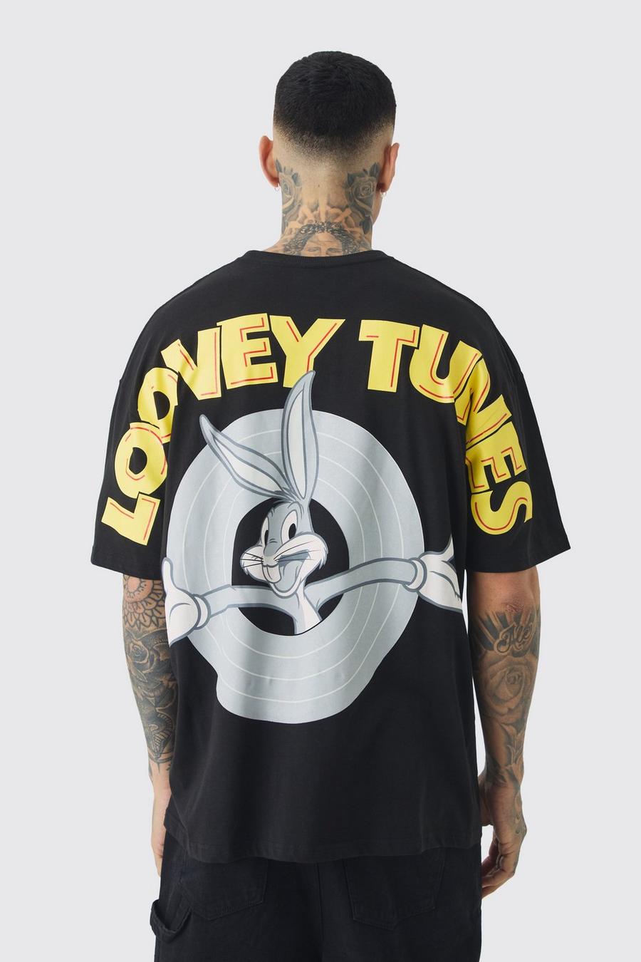 Tall Looney Tunes Printed License T-shirt In Black image number 1
