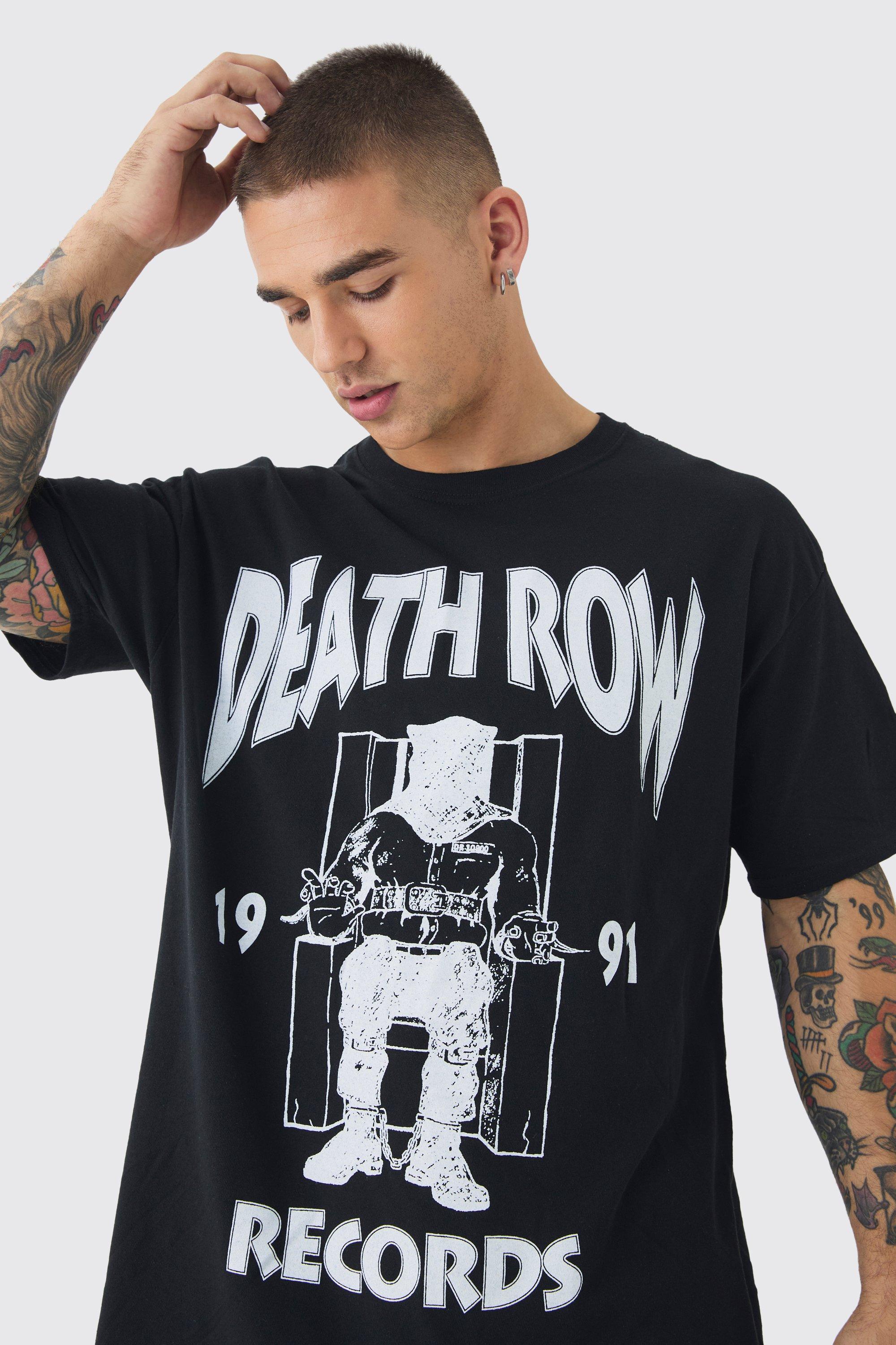 Death Row Teal On Pink Logo T-Shirt Death Row Teal On Pink Logo T-Shirt