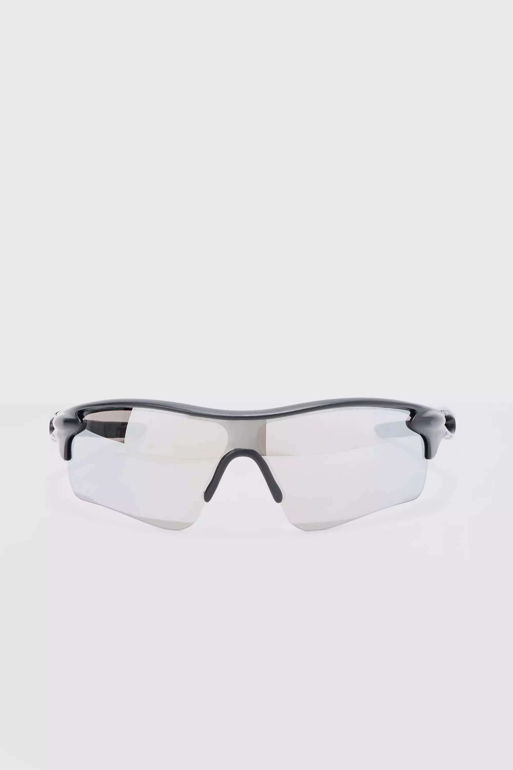 Silver Man Active Rubberised Mirrored Sunglasses alternative image