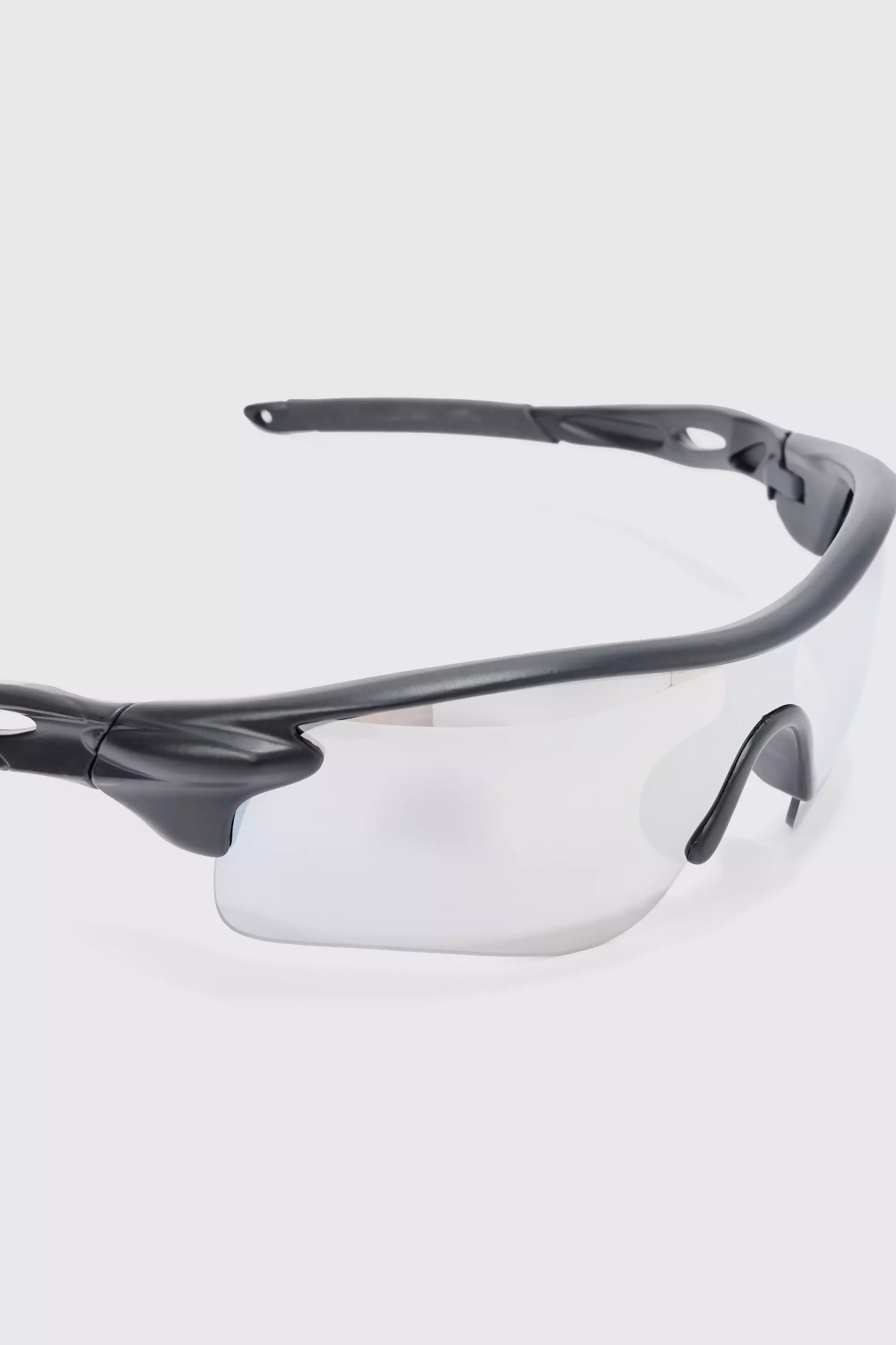 Silver Man Active Rubberised Mirrored Sunglasses alternative image
