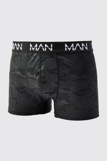 Man Active Camo Performance Boxers black