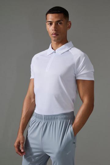 White Man Active Golf Polo