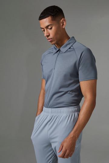 Man Active Golf Polo charcoal